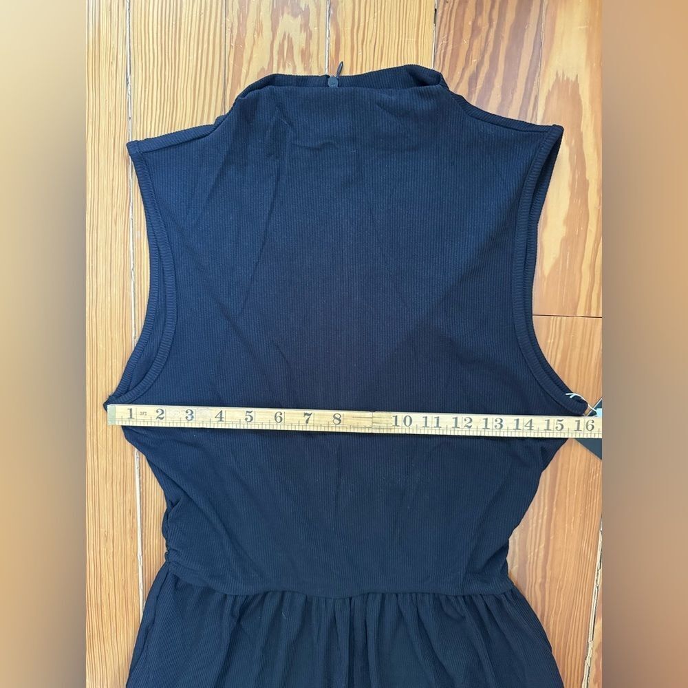 NWT Black Ribbed Jumpsuit - Picture 4 of 4